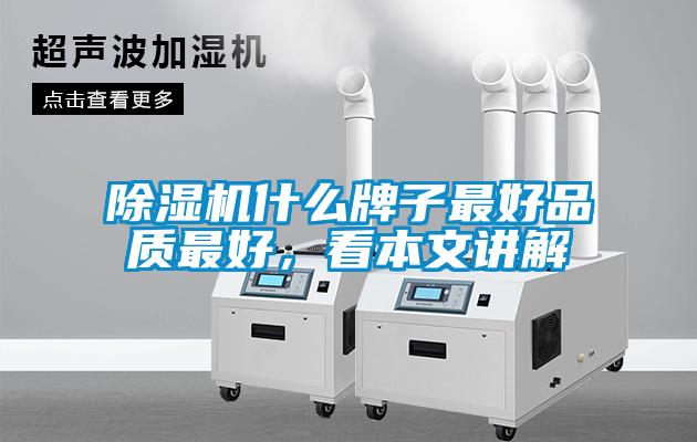 欧美成色手机在线观看 除湿机什么牌子最好品质最好，看本文讲解