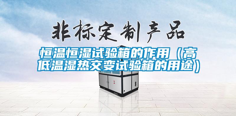 欧美黄色电影在线播放 恒温恒湿试验箱的作用（高低温湿热交变试验箱的用途）