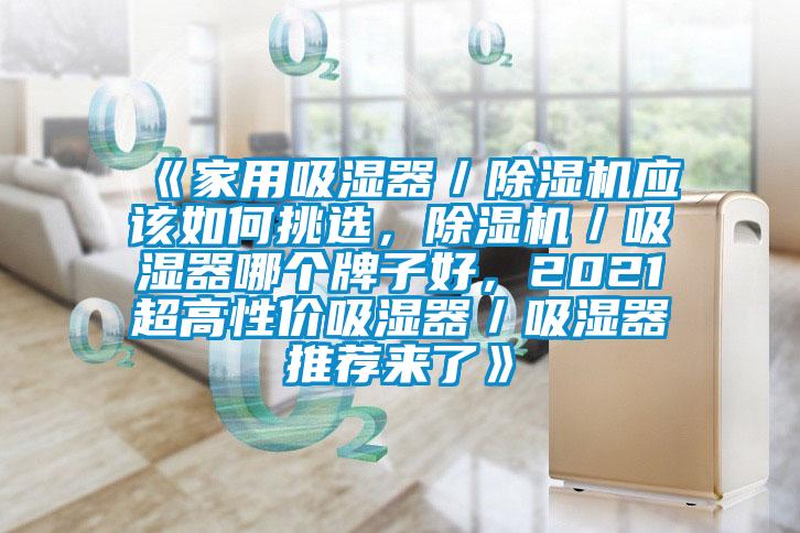 《家用吸湿器／除湿机应该如何挑选，除湿机／吸湿器哪个牌子好，2021超高性价吸湿器／吸湿器推荐来了》