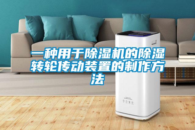 欧美黄色性爱视频网站 一种用于除湿机的除湿转轮传动装置的制作方法