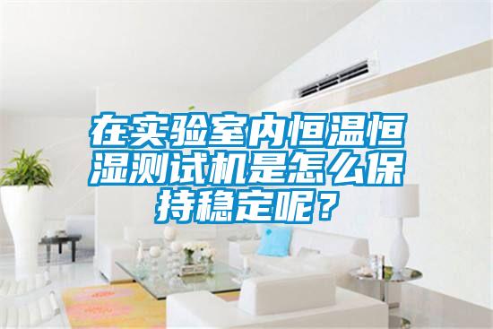 欧美黄色电影在线播放 在实验室内恒温恒湿测试机是怎么保持稳定呢？