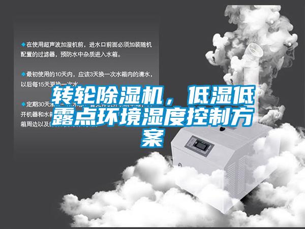 欧美成色手机在线观看 转轮除湿机，低湿低露点环境湿度控制方案