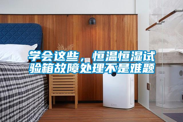 欧美黄色电影在线播放 学会这些，恒温恒湿试验箱故障处理不是难题
