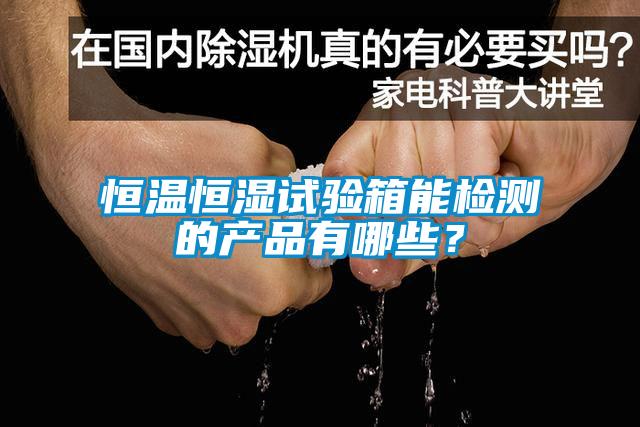 欧美黄色性爱视频网站 恒温恒湿试验箱能检测的产品有哪些？