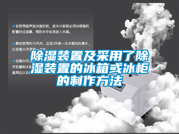 欧美黄色性爱视频网站 除湿装置及采用了除湿装置的冰箱或冰柜的制作方法