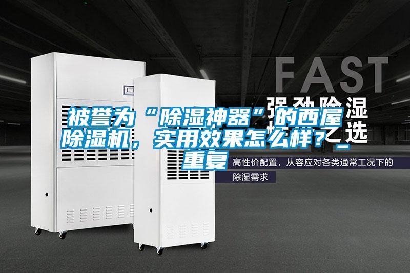 欧美成色手机在线观看 被誉为“除湿神器”的西屋除湿机，实用效果怎么样？_重复