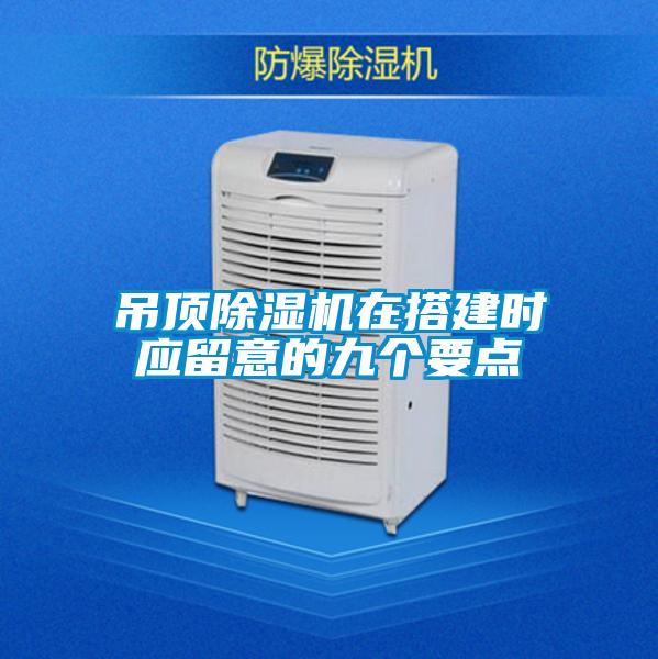欧美黄色电影在线播放 吊顶除湿机在搭建时应留意的九个要点