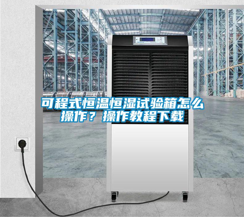 欧美黄色性爱视频网站 可程式恒温恒湿试验箱怎么操作？操作教程下载