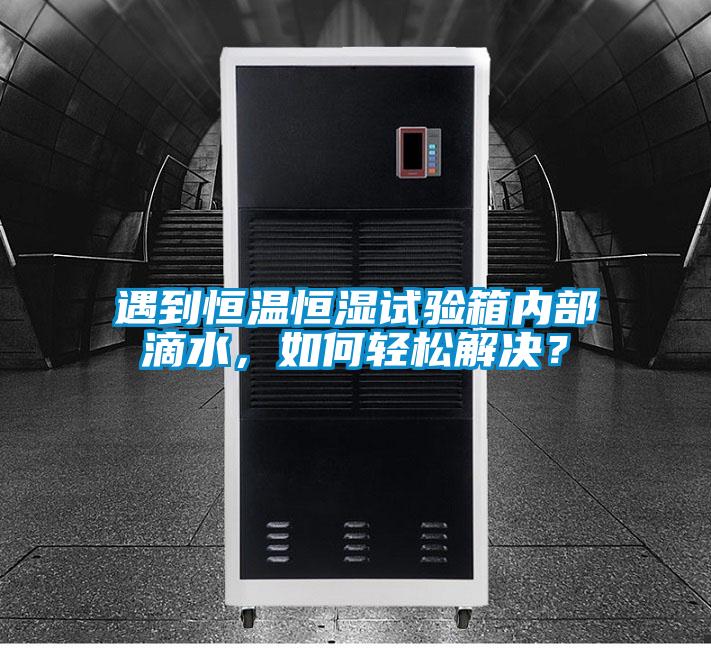 欧美成色手机在线观看 遇到恒温恒湿试验箱内部滴水，如何轻松解决？