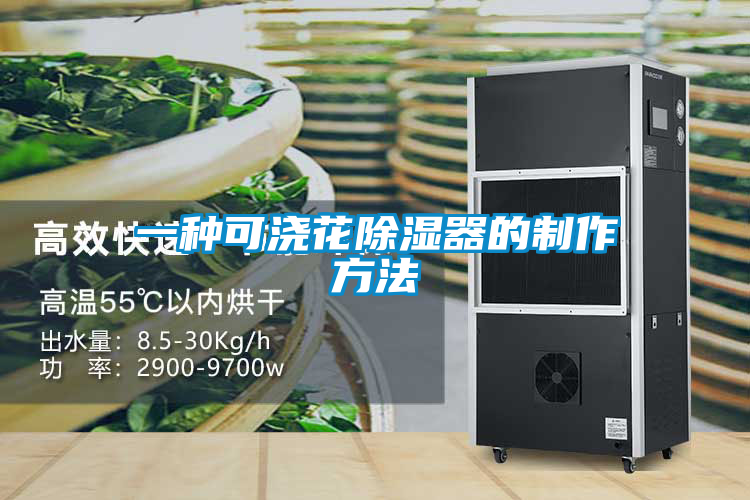 欧美黄色性爱视频网站 一种可浇花除湿器的制作方法