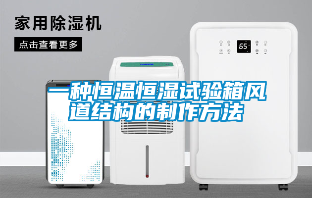 欧美黄色性爱视频网站 一种恒温恒湿试验箱风道结构的制作方法