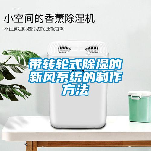 欧美成色手机在线观看 带转轮式除湿的新风系统的制作方法