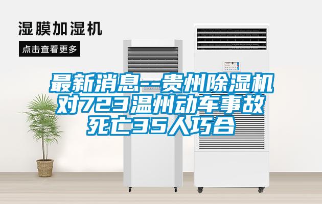 欧美黄色电影在线播放 最新消息--贵州除湿机对723温州动车事故死亡35人巧合