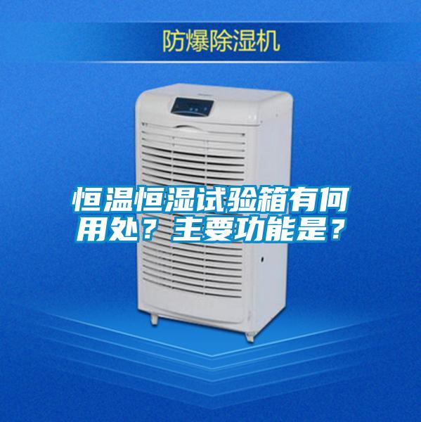 欧美黄色性爱视频网站 恒温恒湿试验箱有何用处？主要功能是？