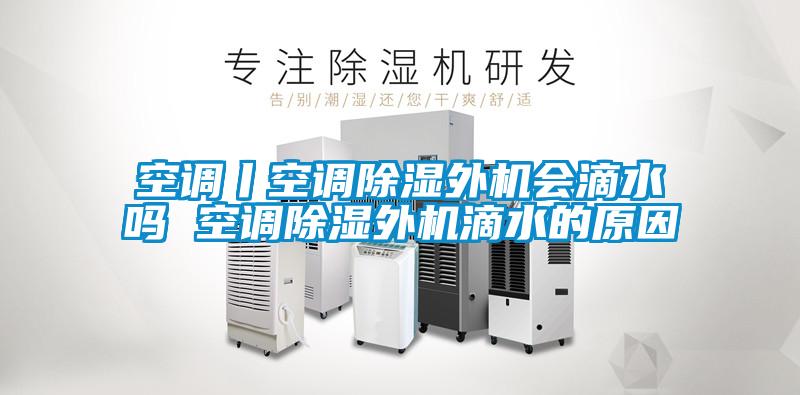 欧美黄色电影在线播放 空调丨空调除湿外机会滴水吗 空调除湿外机滴水的原因
