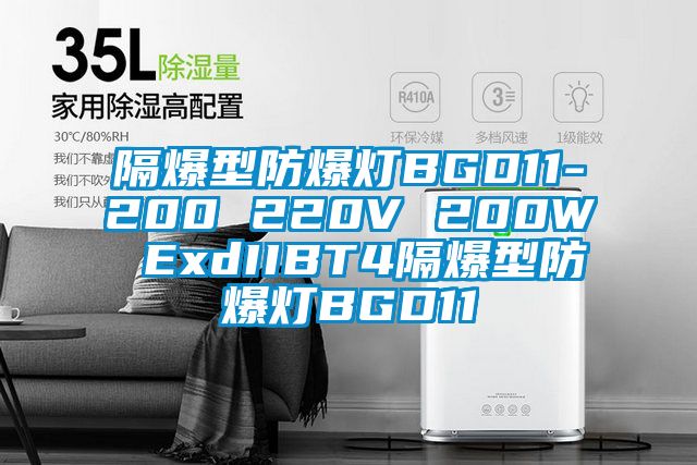 隔爆型防爆灯BGD11-200 220V 200W ExdIIBT4隔爆型防爆灯BGD11