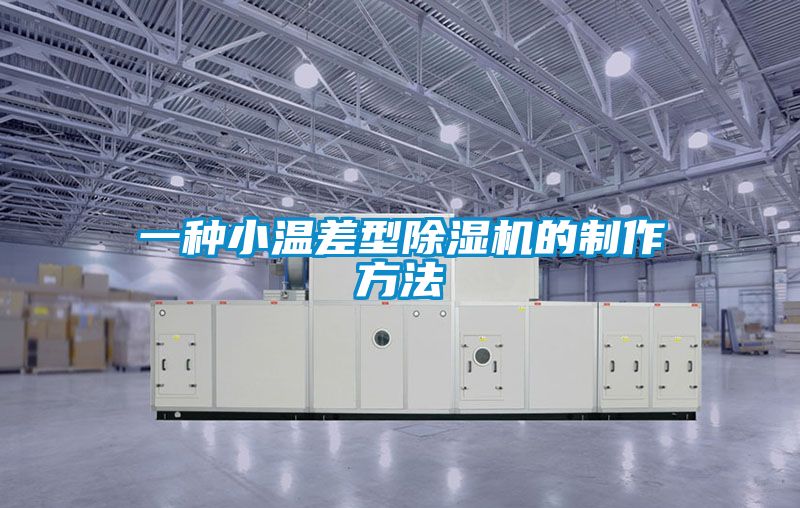 欧美黄色性爱视频网站 一种小温差型除湿机的制作方法
