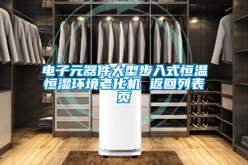 欧美黄色性爱视频网站 电子元器件大型步入式恒温恒湿环境老化机 返回列表页