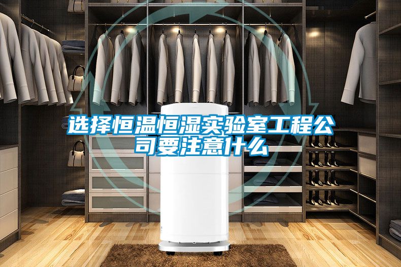 欧美黄色电影在线播放 选择恒温恒湿实验室工程公司要注意什么