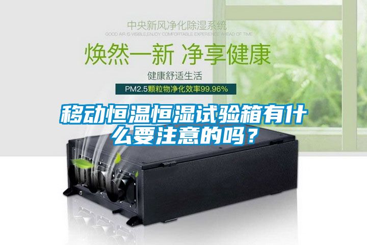 欧美黄色电影在线播放 移动恒温恒湿试验箱有什么要注意的吗？
