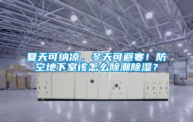 欧美黄色性爱视频网站 夏天可纳凉，冬天可避寒！防空地下室该怎么除潮除湿？