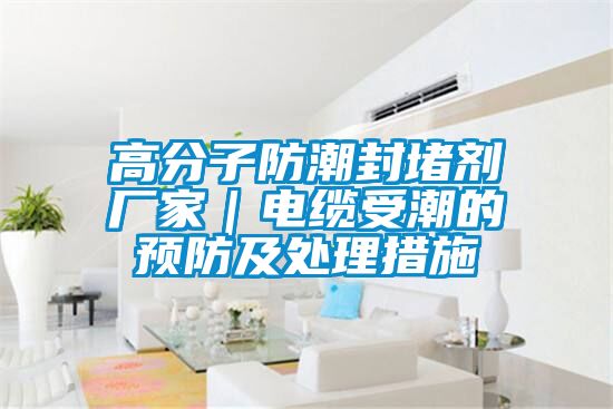 欧美成色手机在线观看 高分子防潮封堵剂厂家｜电缆受潮的预防及处理措施