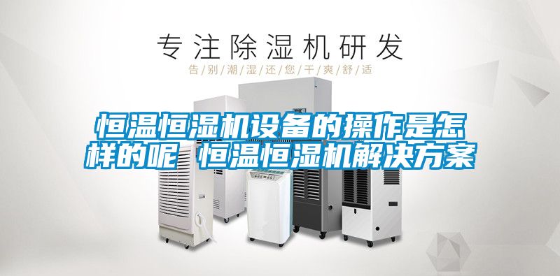 欧美黄色性爱视频网站 恒温恒湿机设备的操作是怎样的呢 恒温恒湿机解决方案