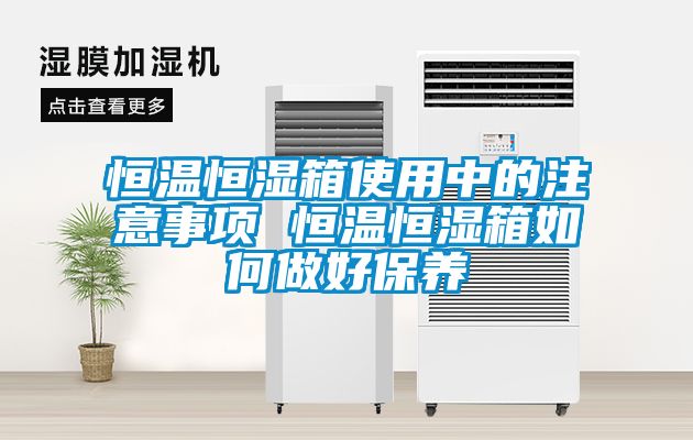 欧美黄色性爱视频网站 恒温恒湿箱使用中的注意事项 恒温恒湿箱如何做好保养