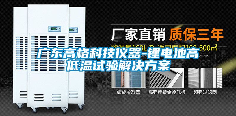 欧美成色手机在线观看 广东高格科技仪器-锂电池高低温试验解决方案