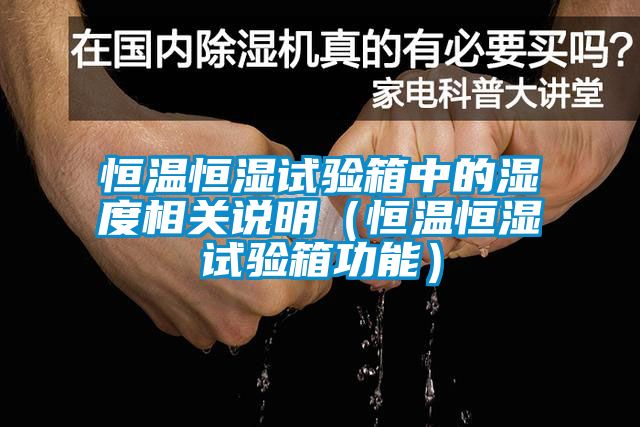 欧美黄色性爱视频网站 恒温恒湿试验箱中的湿度相关说明（恒温恒湿试验箱功能）