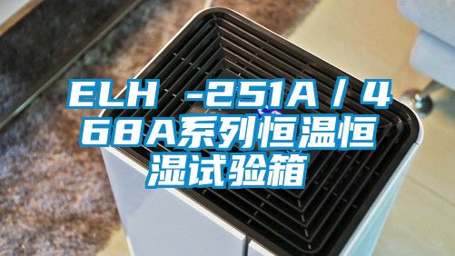 欧美成色手机在线观看 ELH -251A／468A系列恒温恒湿试验箱