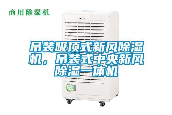 吊装吸顶式新风除湿机，吊装式中央新风除湿一体机