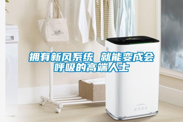 欧美成色手机在线观看 拥有新风系统 就能变成会呼吸的高端人士