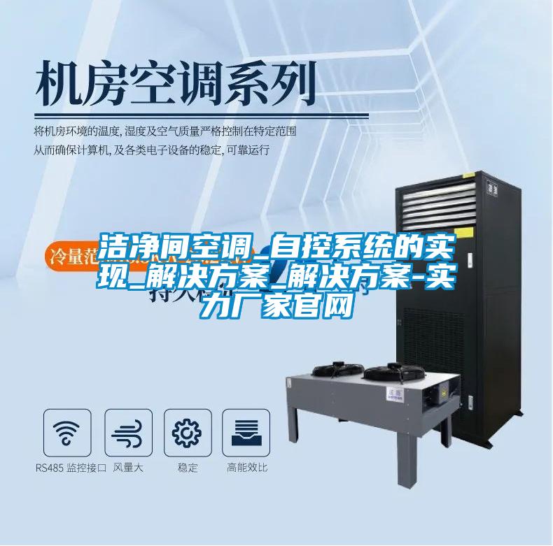 欧美黄色电影在线播放 洁净间空调_自控系统的实现_解决方案_解决方案-实力厂家官网