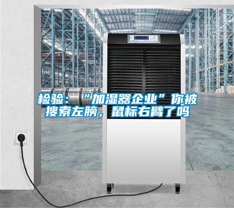欧美成色手机在线观看 检验：“加湿器企业”你被搜索左膀，鼠标右臂了吗