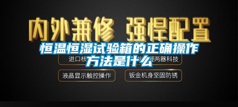 欧美黄色电影在线播放 恒温恒湿试验箱的正确操作方法是什么