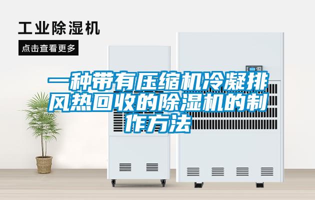 欧美成色手机在线观看 一种带有压缩机冷凝排风热回收的除湿机的制作方法