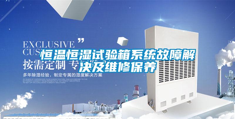欧美黄色性爱视频网站 恒温恒湿试验箱系统故障解决及维修保养