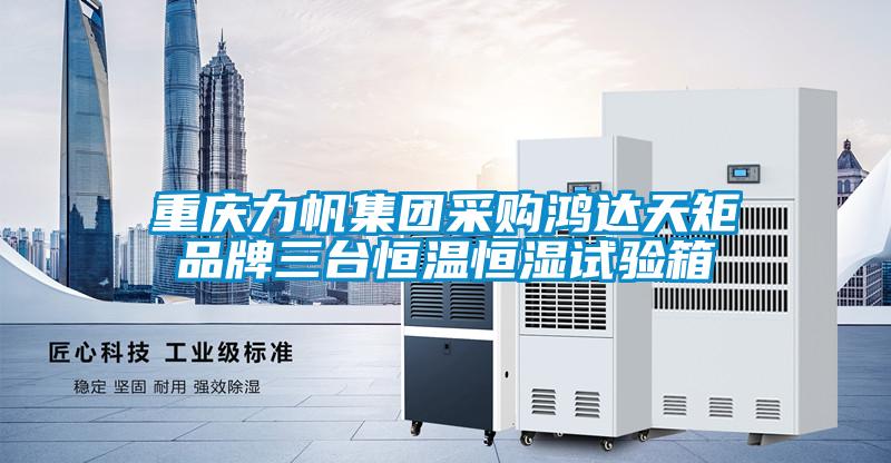 欧美黄色电影在线播放 重庆力帆集团采购鸿达天矩品牌三台恒温恒湿试验箱