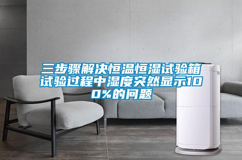 欧美黄色电影在线播放 三步骤解决恒温恒湿试验箱试验过程中湿度突然显示100%的问题