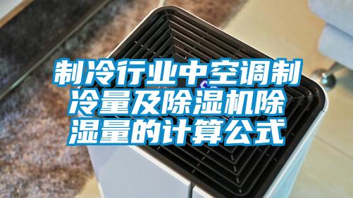 欧美黄色性爱视频网站 制冷行业中空调制冷量及除湿机除湿量的计算公式