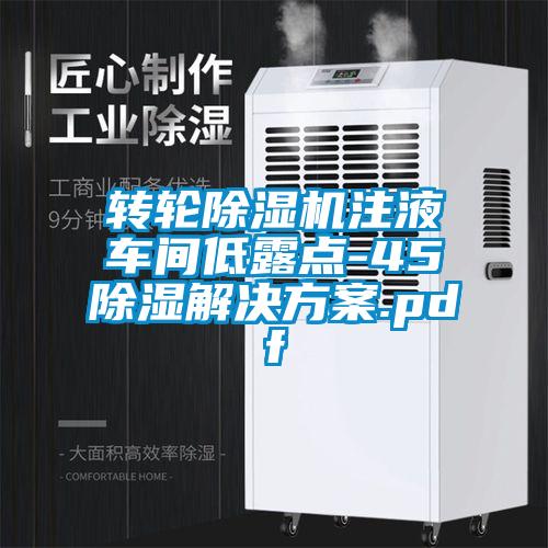 欧美黄色性爱视频网站 转轮除湿机注液车间低露点-45℃除湿解决方案.pdf