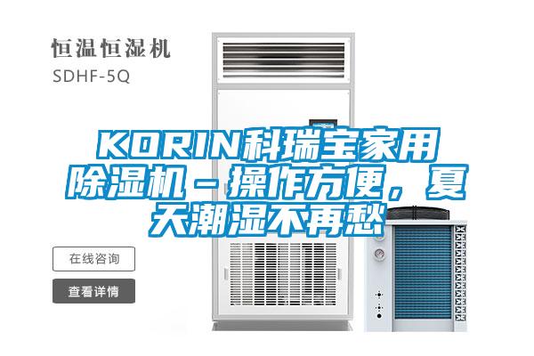 欧美黄色性爱视频网站 KORIN科瑞宝家用除湿机–操作方便，夏天潮湿不再愁