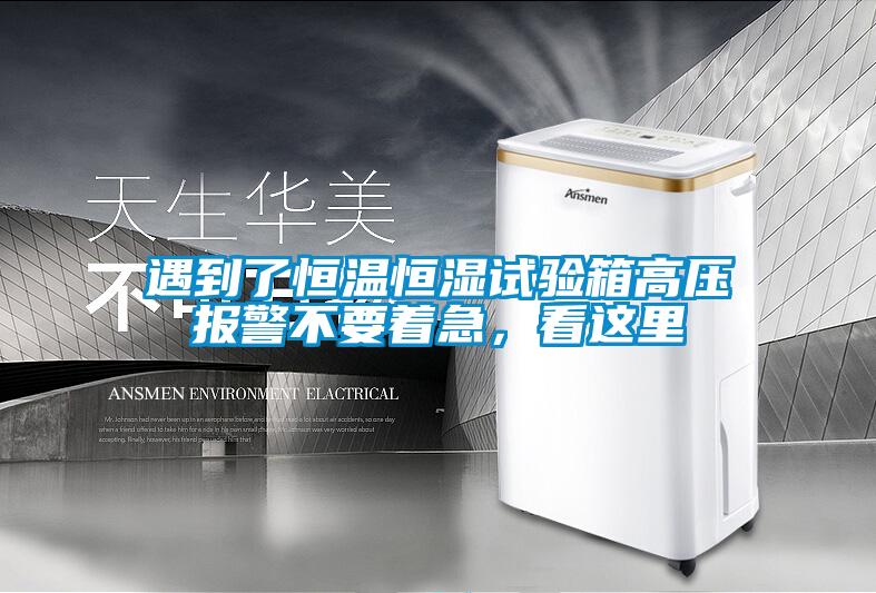 欧美成色手机在线观看 遇到了恒温恒湿试验箱高压报警不要着急，看这里