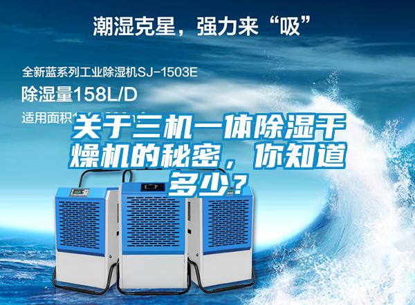 欧美成色手机在线观看 关于三机一体除湿干燥机的秘密，你知道多少？