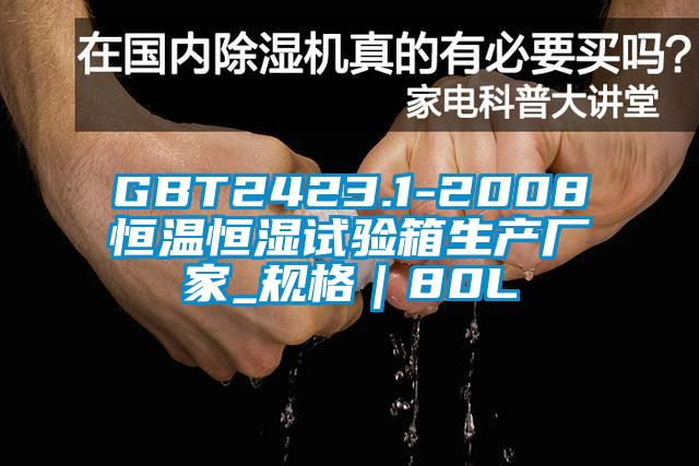 GBT2423.1-2008恒温恒湿试验箱生产厂家_规格｜80L