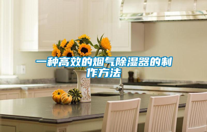 欧美黄色性爱视频网站 一种高效的烟气除湿器的制作方法