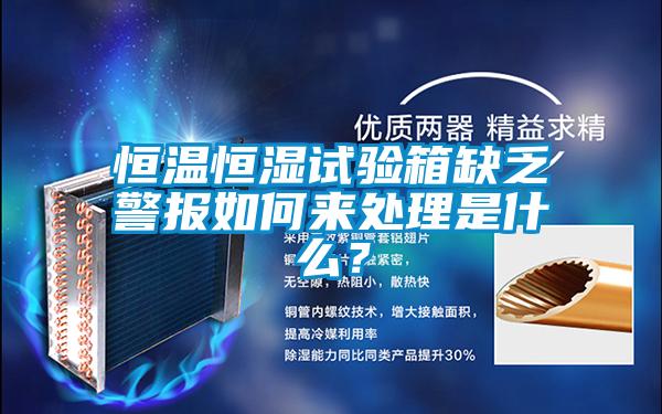 欧美成色手机在线观看 恒温恒湿试验箱缺乏警报如何来处理是什么？