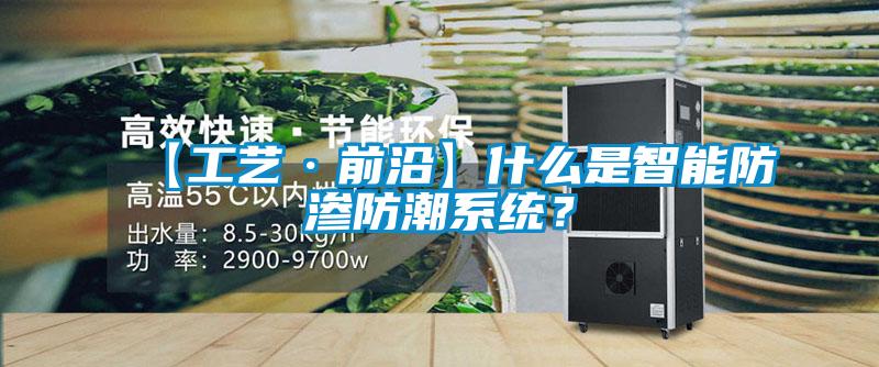 欧美成色手机在线观看 【工艺·前沿】什么是智能防渗防潮系统？