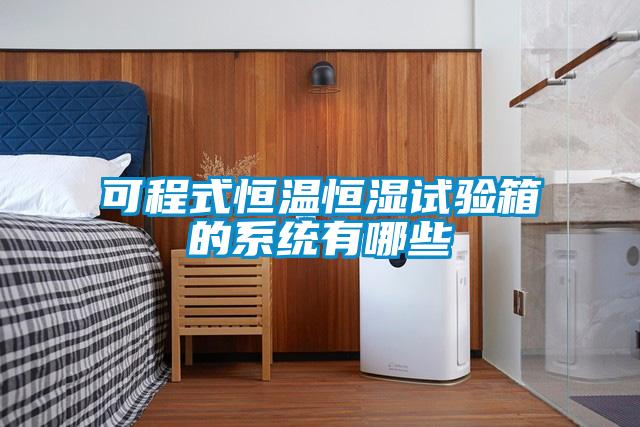 欧美黄色电影在线播放 可程式恒温恒湿试验箱的系统有哪些